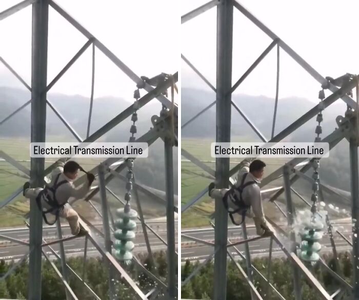 Upgrading Power Lines While Hanging Mid-Air Like a Superhero