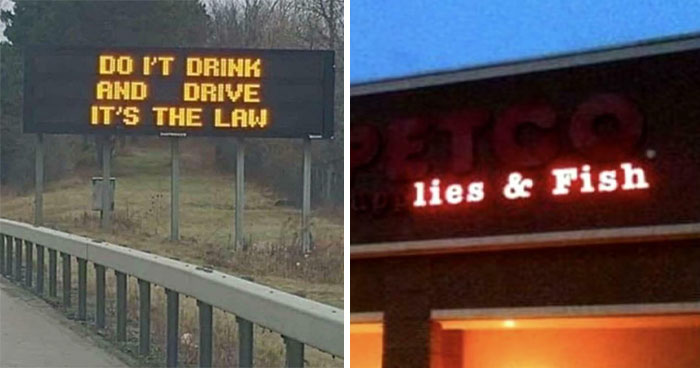 Wait, They Actually Ranked These Hilariously Broken LED Signs?