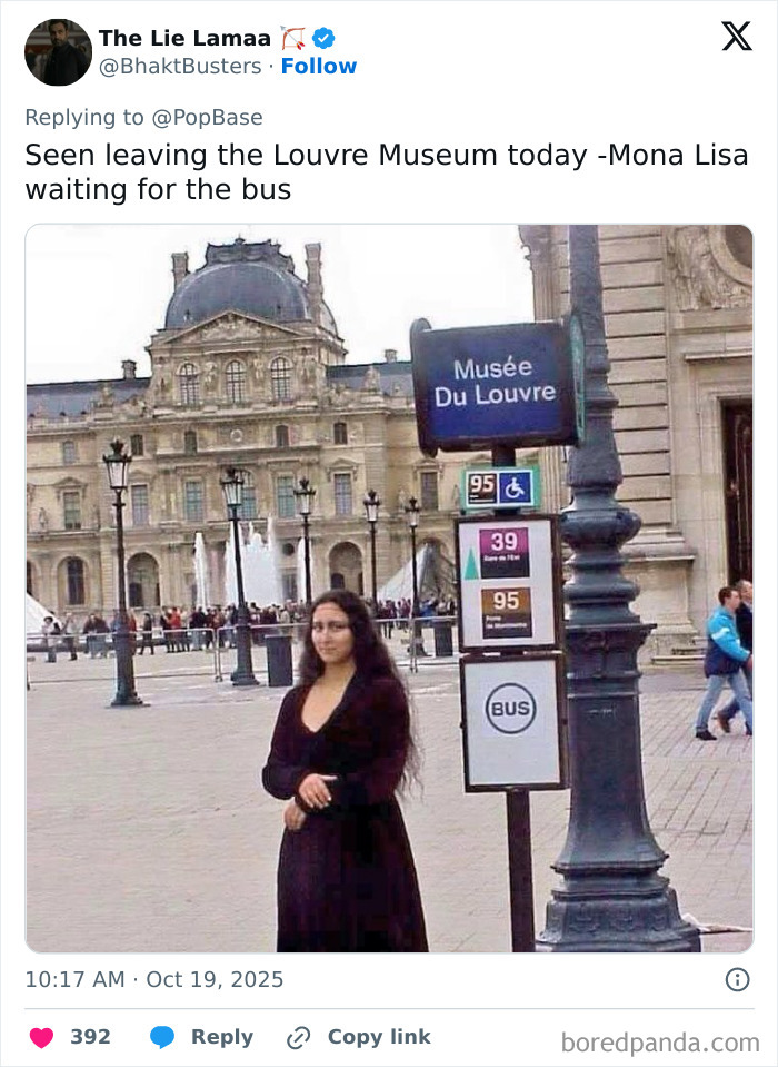 Mona Lisa's On The Run, And She's Not Smiling About It
