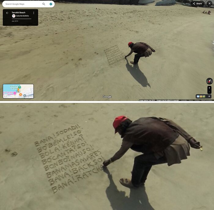 A Mystery Message Written By A Man On The Beach In Africa