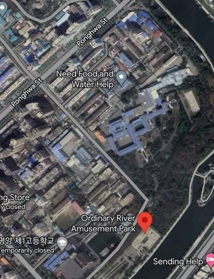 Google Earth Spotted A Rare Sight In Pyongyang, North Korea