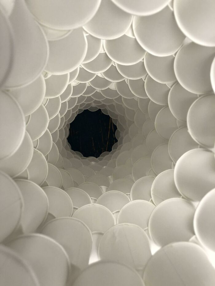 Inside A Stacked Cup Tower—Inception Level Cups