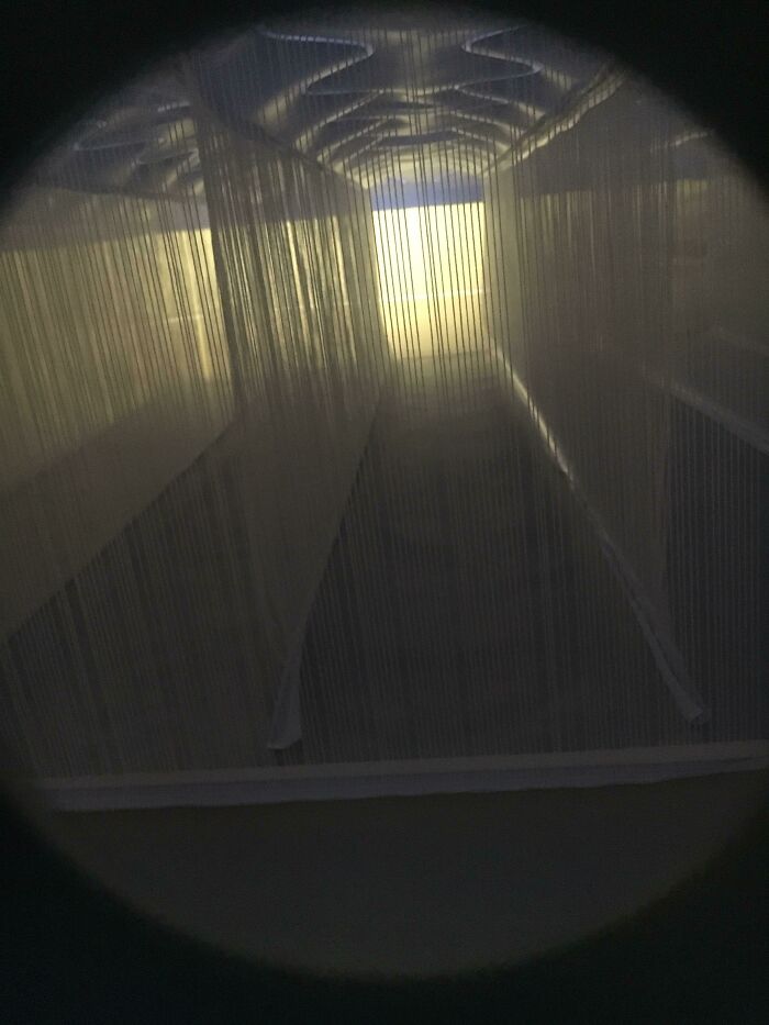 Inside An Air Mattress—Looks Like A Water Balloon!