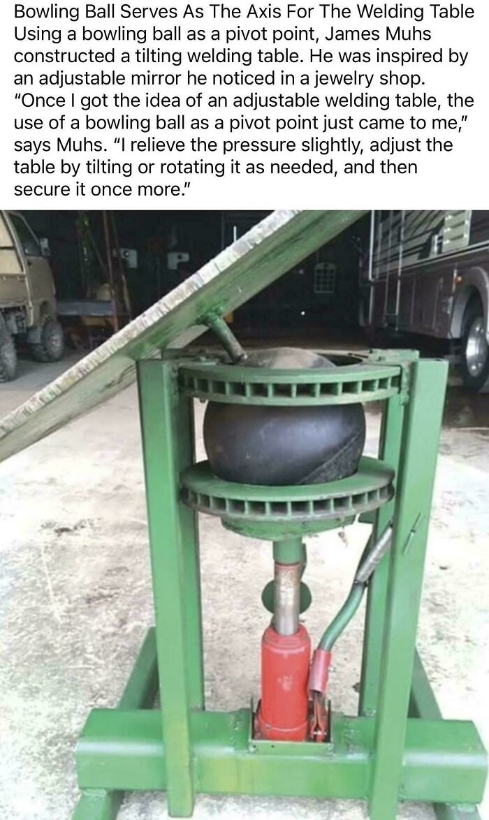 Found This Genius Homemade Adjustable Welding Table on Facebook