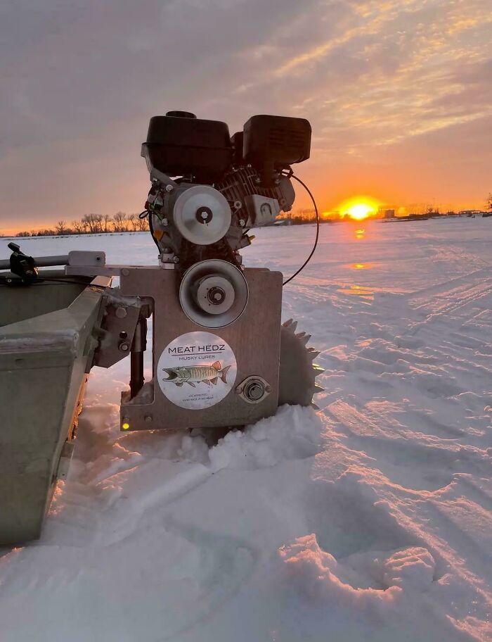 Motor Ice Boating — Redneck Style!
