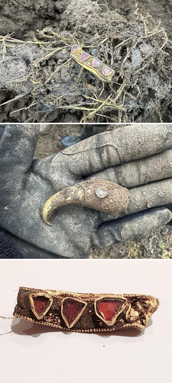 My Step Dad Went Metal Detecting and Found Some Seriously Fancy Saxon Gold