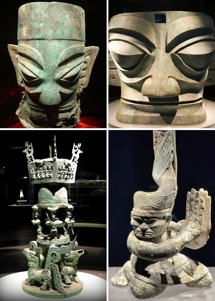 Giant Bronze Statues From a Lost Chinese Civilization Called Sanxingdui (They’re Like Really Old and Really Big)