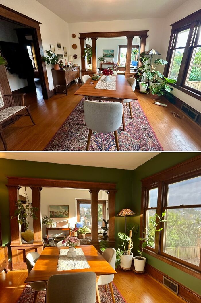 Painted Our 1910 Craftsman Dining Room!