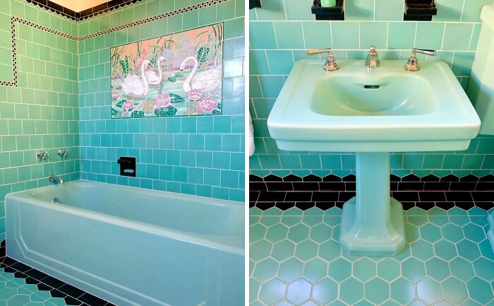 Bathroom in a 1931 Spanish Revival House