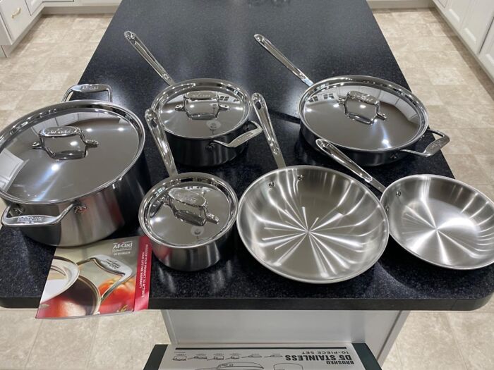 Say Goodbye To That Old Scratched-Up Pan With This Shiny Stainless Steel Cookware Set