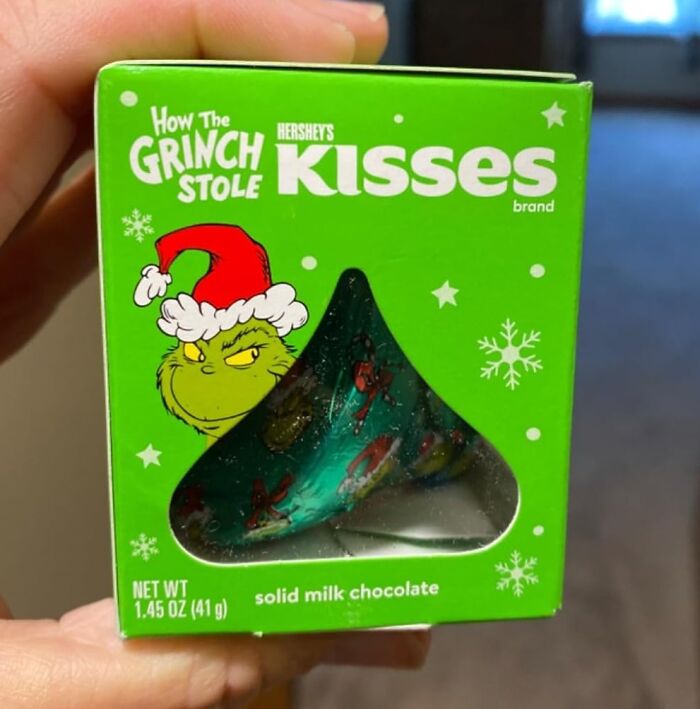 What The Grinch Actually Wishes He Stole From Whoville: A Stocking Full Of Hershey’s Kisses