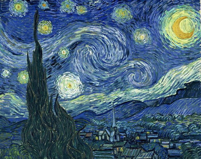The Starry Night (1889) by Vincent Van Gogh
