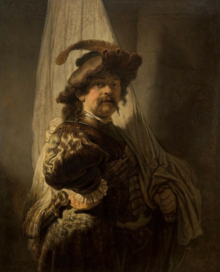 The Standard Bearer (1636) by Rembrandt
