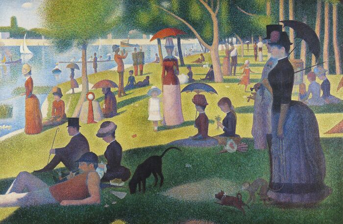 A Sunday Afternoon On The Island Of La Grande Jatte (1884) by Georges Seurat