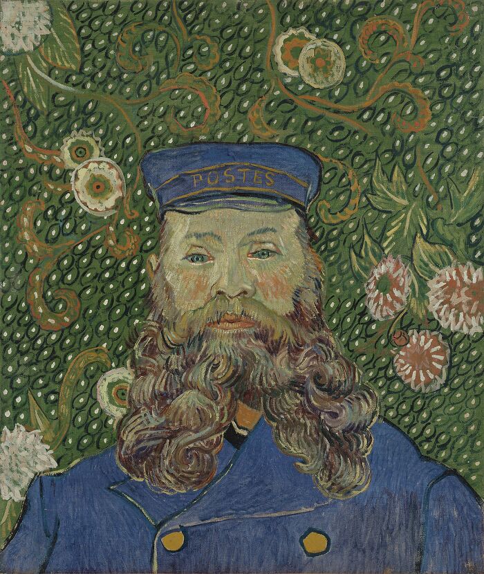 Portrait Of Joseph Roulin (1889) by Vincent Van Gogh