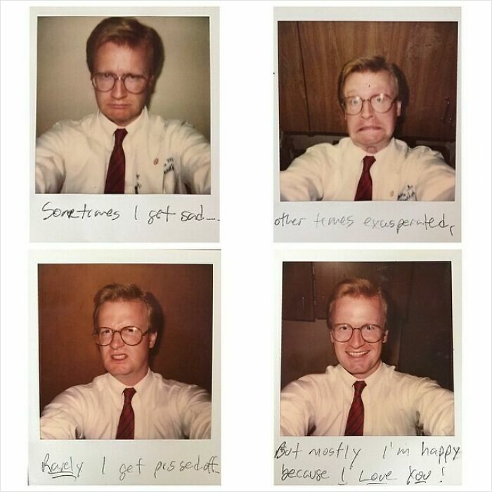 Dad’s Polaroid Apology After Their First Fight, 1987—The Original "Sorry" Note
