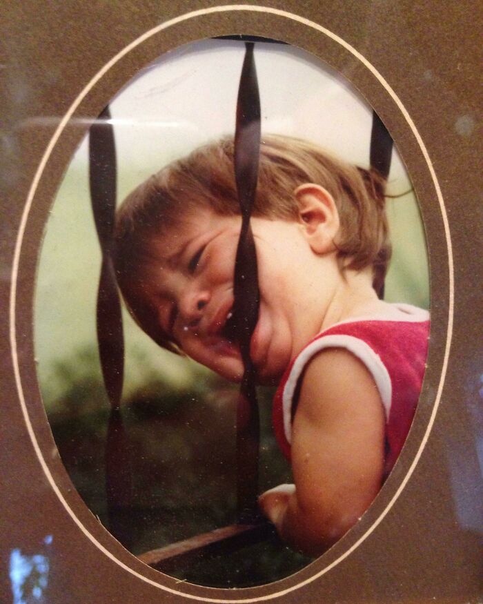 Parents Took a Snap Instead of Helping Me Get My Head Unstuck, 1980