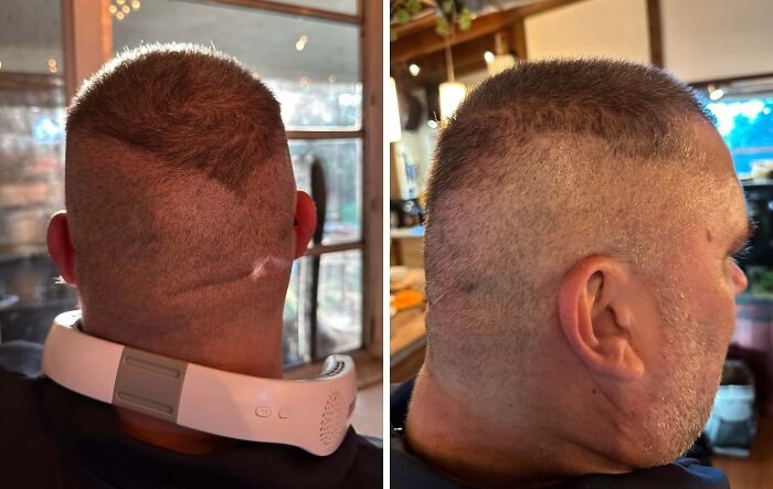 Dad Tried Cutting His Own Hair, Didn't Realize for Days