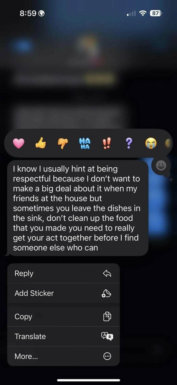 AIO For Freaking Out Over This Text From My BF?