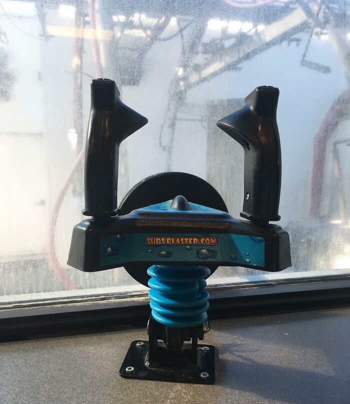 Shoot Suds at Your Car While Chilling Inside the Car Wash