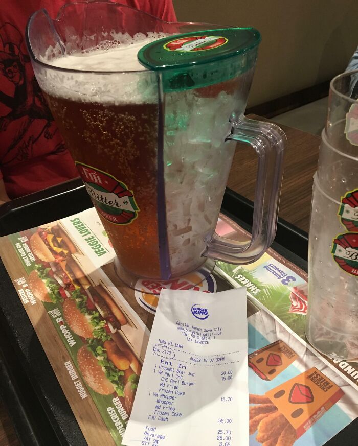 Beer Jug with Ice Compartment to Keep Your Brew Chilled Longer