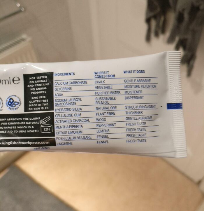 Toothpaste That Explains Each Ingredient’s Job. Now That’s Transparency!