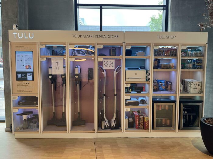 Smart Rental Store In My Friend's Building to Grab Stuff on the Go