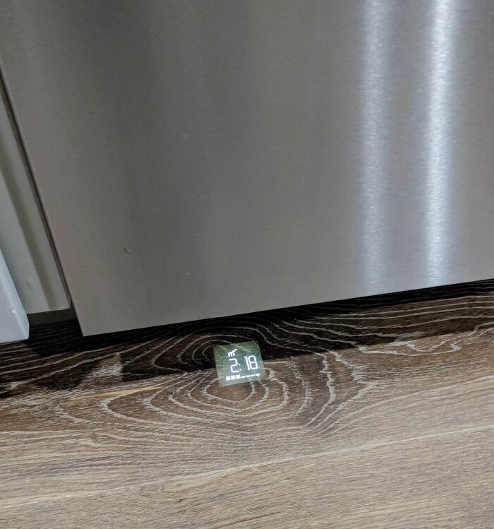 Dishwasher Projects Remaining Washing Time onto the Floor—Movie Style