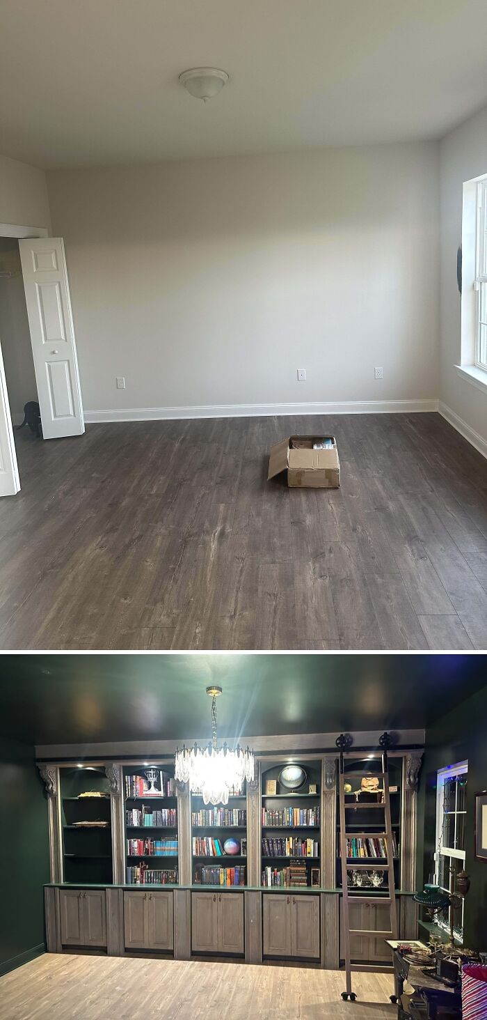 Library Reveal! Before And After Magic