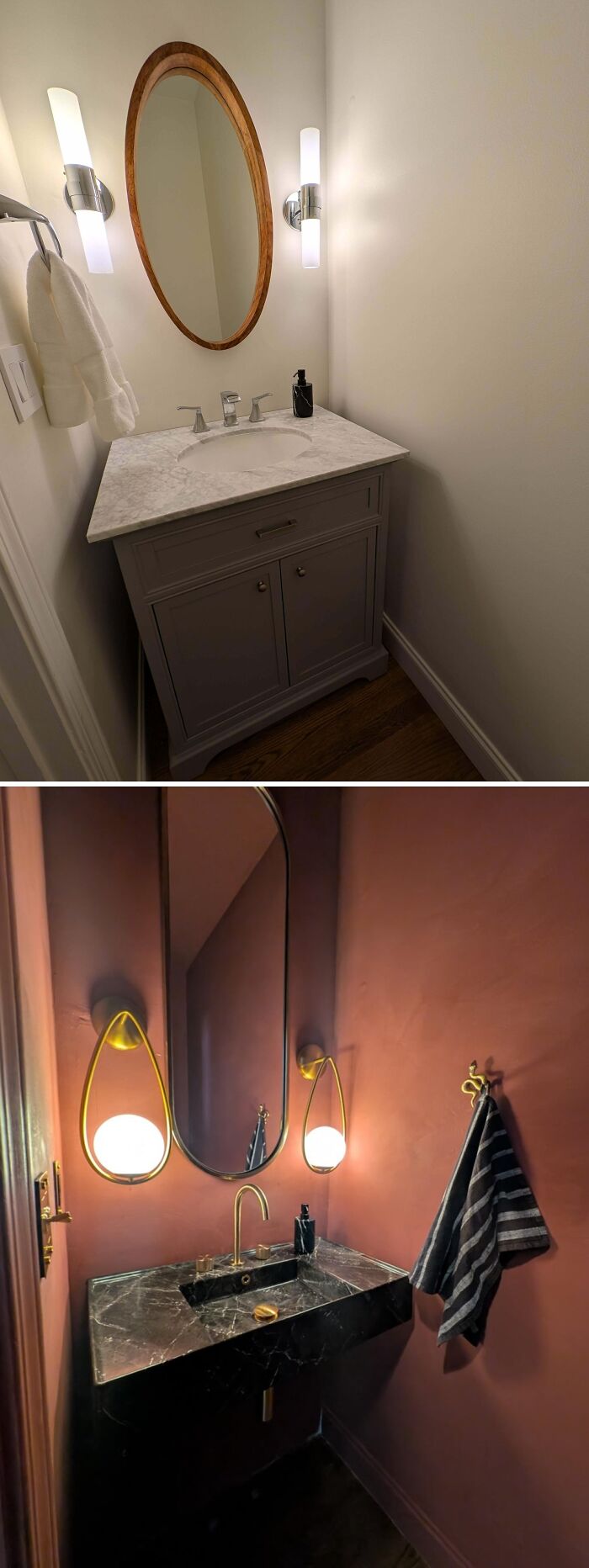 Wanted A Dark And Moody Powder Room, And Here It Is