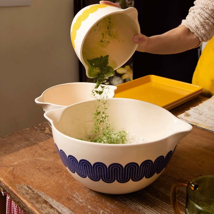 This Stackable Ceramic Mixing Bowl Set Fits Like a Boss In Your Cabinets