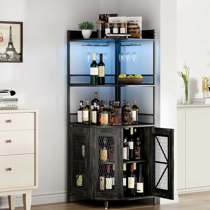 That Lonely Corner Is About To Be Your Friends’ New Hangout With This Bar Cabinet