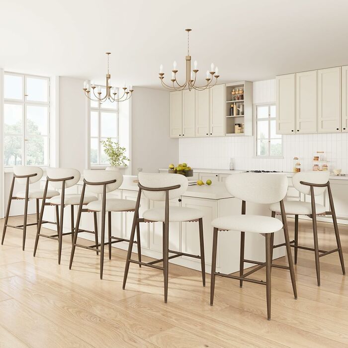 Welcome To Your New Adults-Only Cocktail Lounge With These Upholstered Barstools