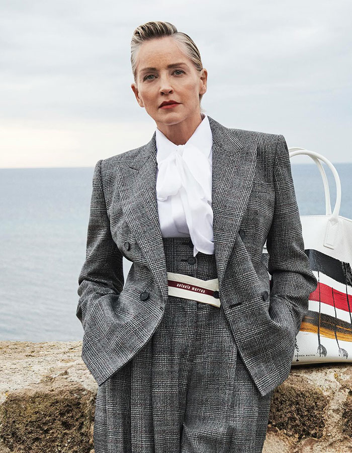 Sharon Stone Calls Herself Blue-Collar Because Fame Is So Exhausting