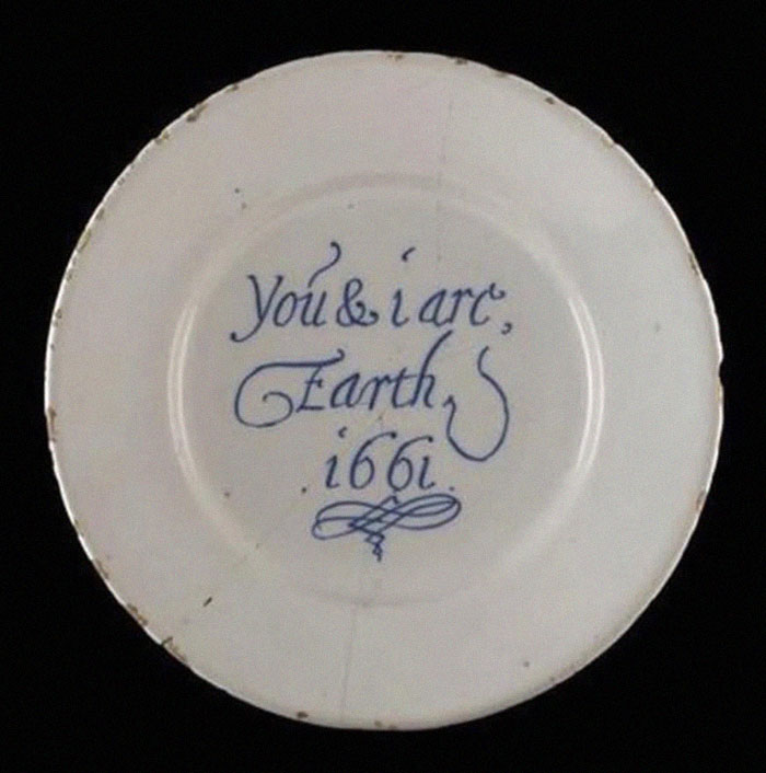 A Sweet Message On A Plate From 1661