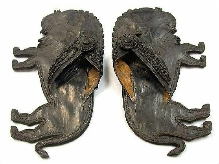 Lion Sandals From Ghana, 20th Century