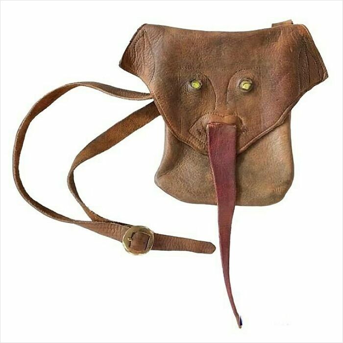 A Vintage Leather Purse With a Demon Face That’s Totally Awesome