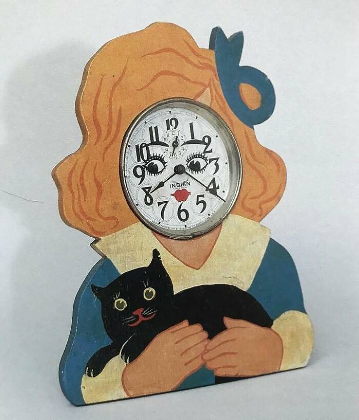 A Homemade Folk Art Clock From The 1930s That’s Pretty Great