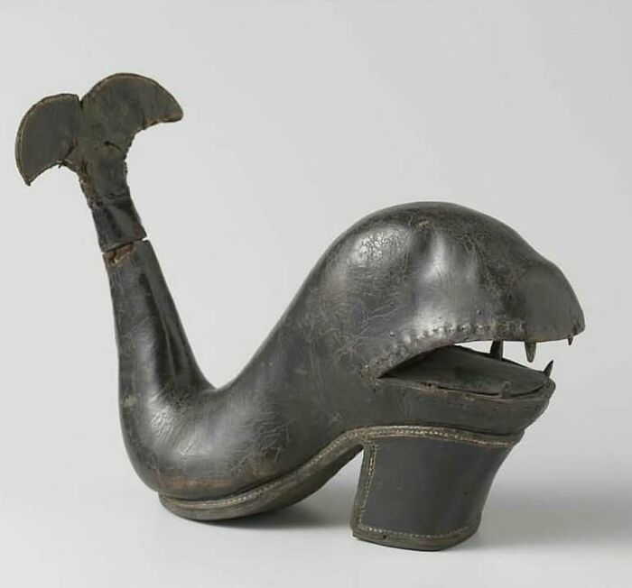 Whale-Shaped Shoe From The Late 1600s