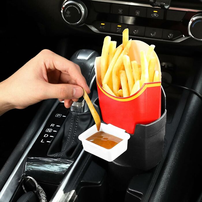 Snack Like A Boss With The Car French Fry Holder Because, Priorities!