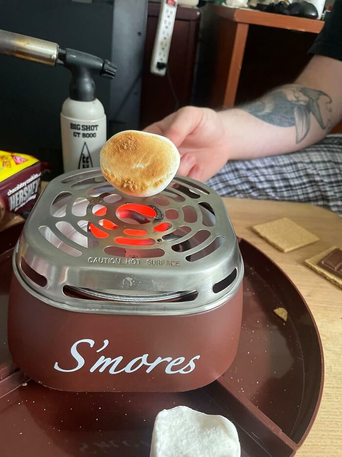 Introducing The Ultimate Office Mental Break: The Indoor Electric S'mores Maker