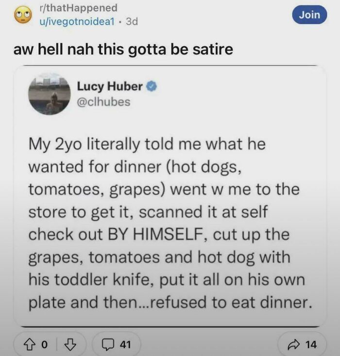 Someone Definitely Hasn't Met Kids Before