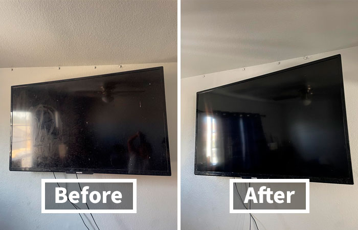 Screen Cleaner Spray Wipes Away Sticky Fingerprints Like Magic