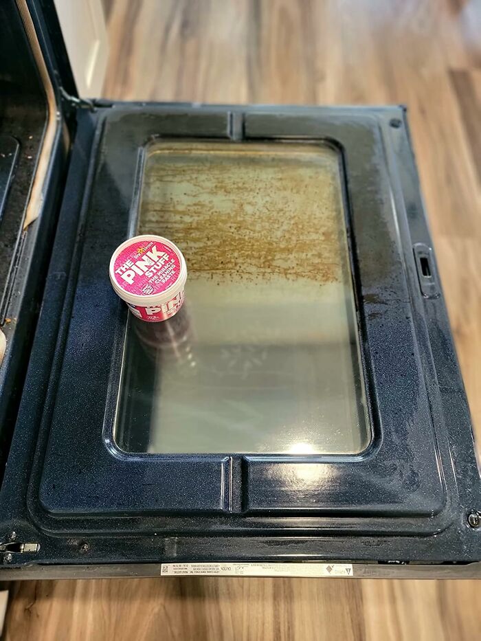 The Oven's Mysterious Gunk Doesn't Stand a Chance Against The Pink Stuff