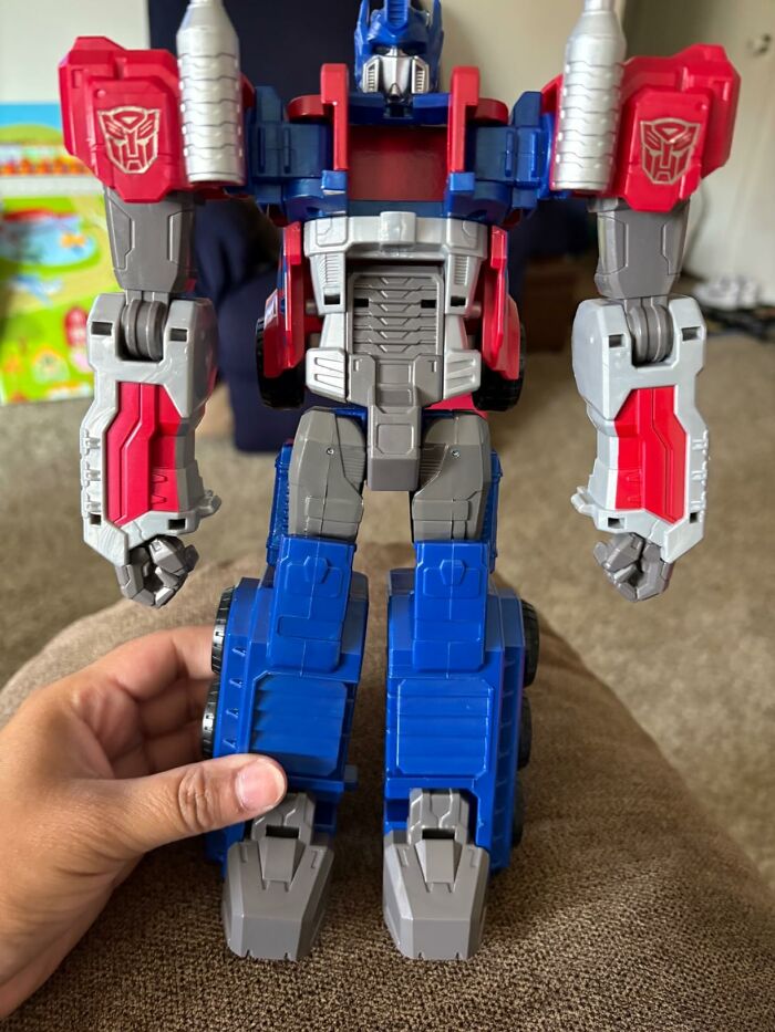 Optimus Prime Action Figure: Defender of Rooms and Floors Everywhere