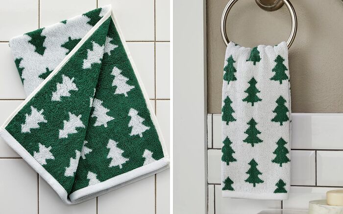 Spruce Up The Guest Bathroom With Some Festive Holiday Towels