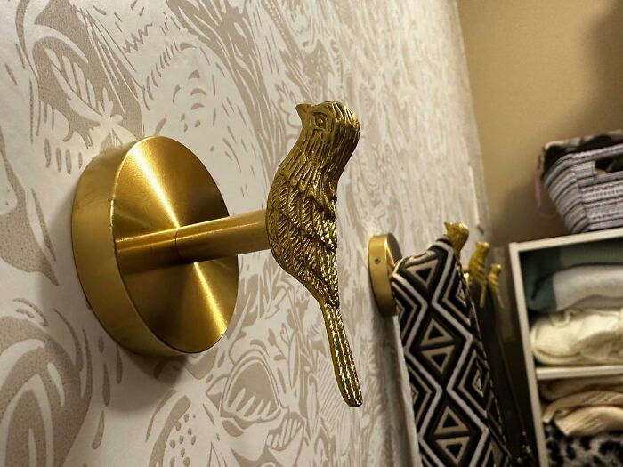 Give Your Guest Coats Star-Status With These Vintage Brass Bird Wall Hooks