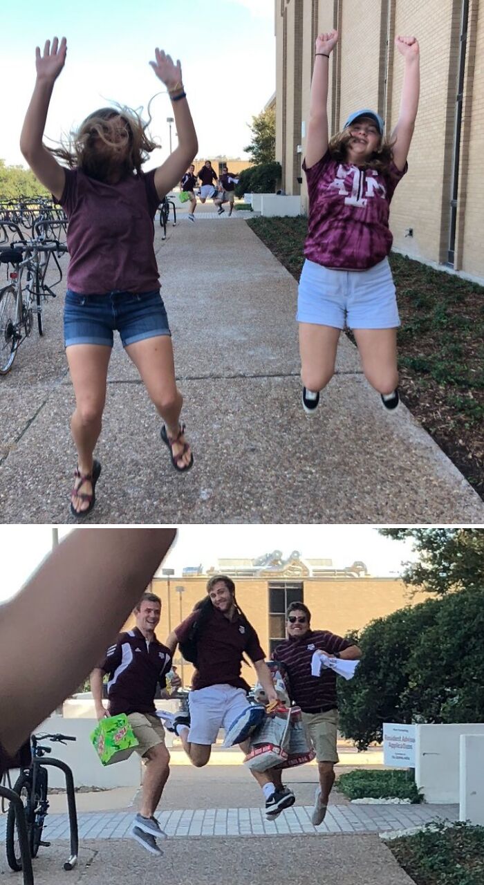 Shoutout To The Guys Who Timed Their Jump Like Absolute Pros