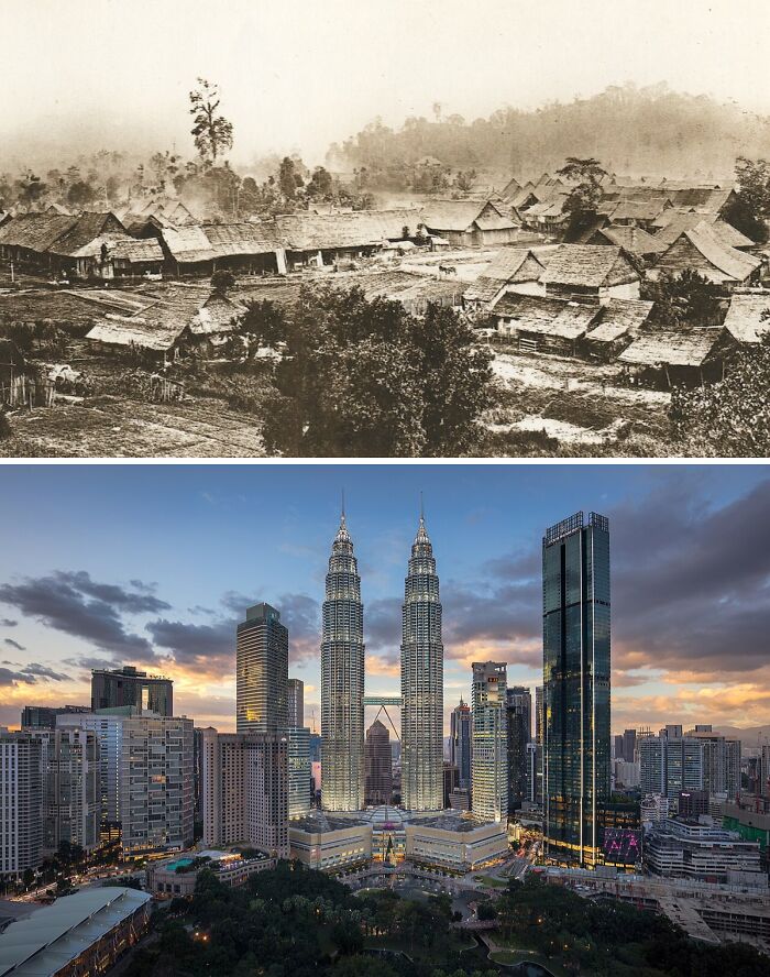 Kuala Lumpur Throwback 1884 vs. 2019 Zoom