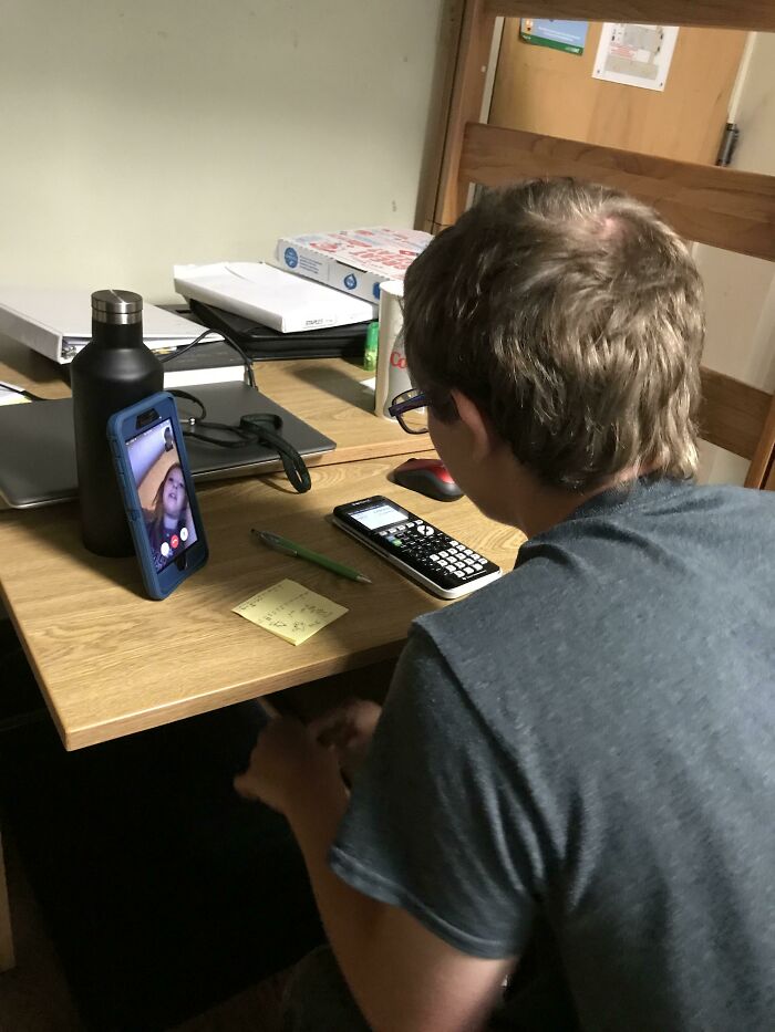 My Roommate’s Weekly Algebra Facetime Date With His Little Sister—Math Never Looked So Cute